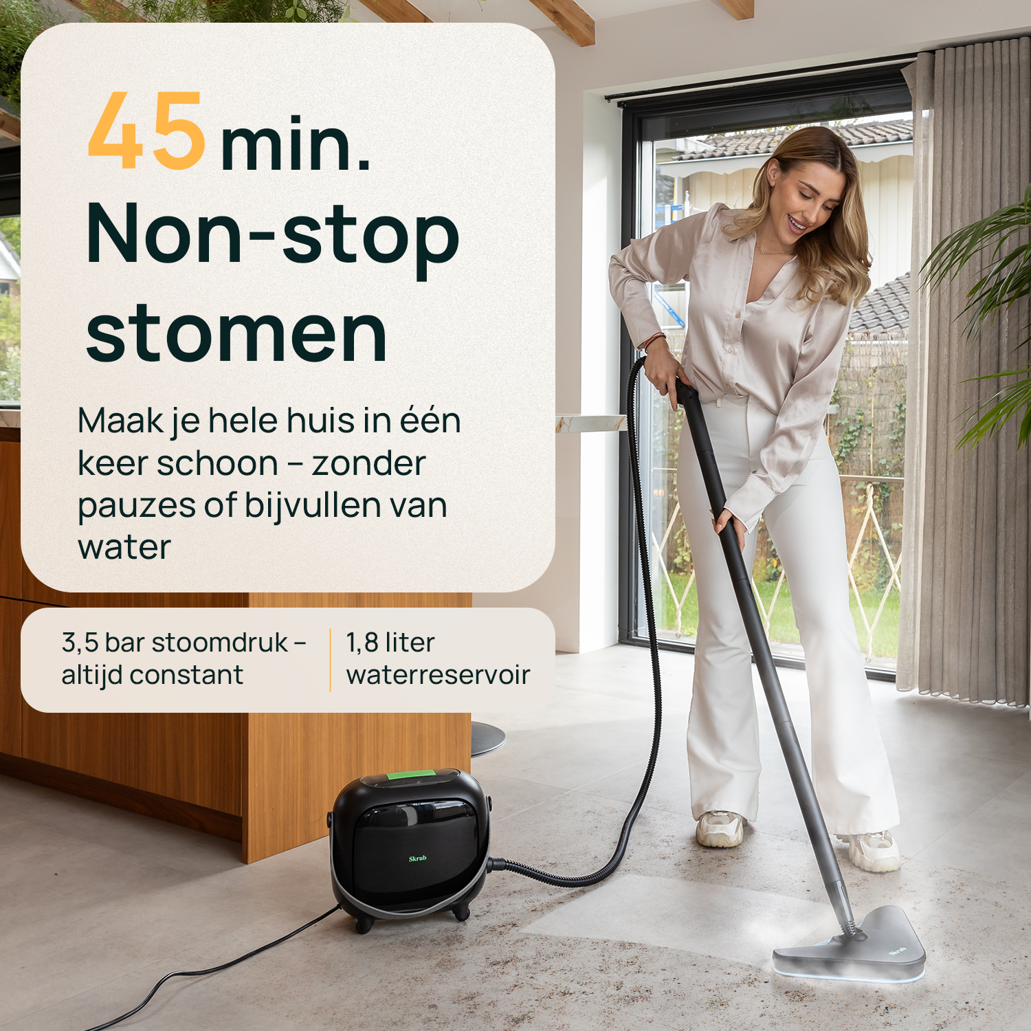 Stoomreiniger 'The Big one'