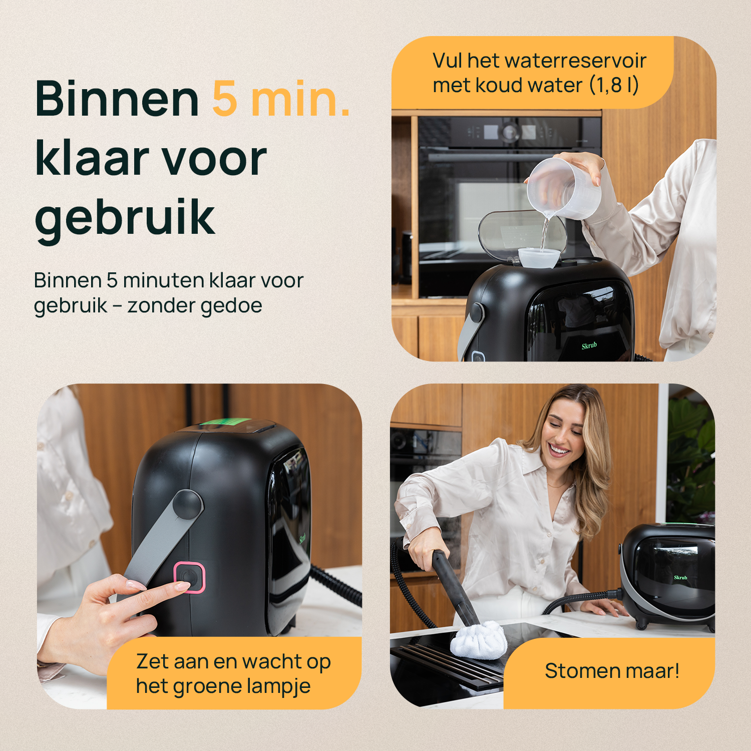 Stoomreiniger 'The Big one'