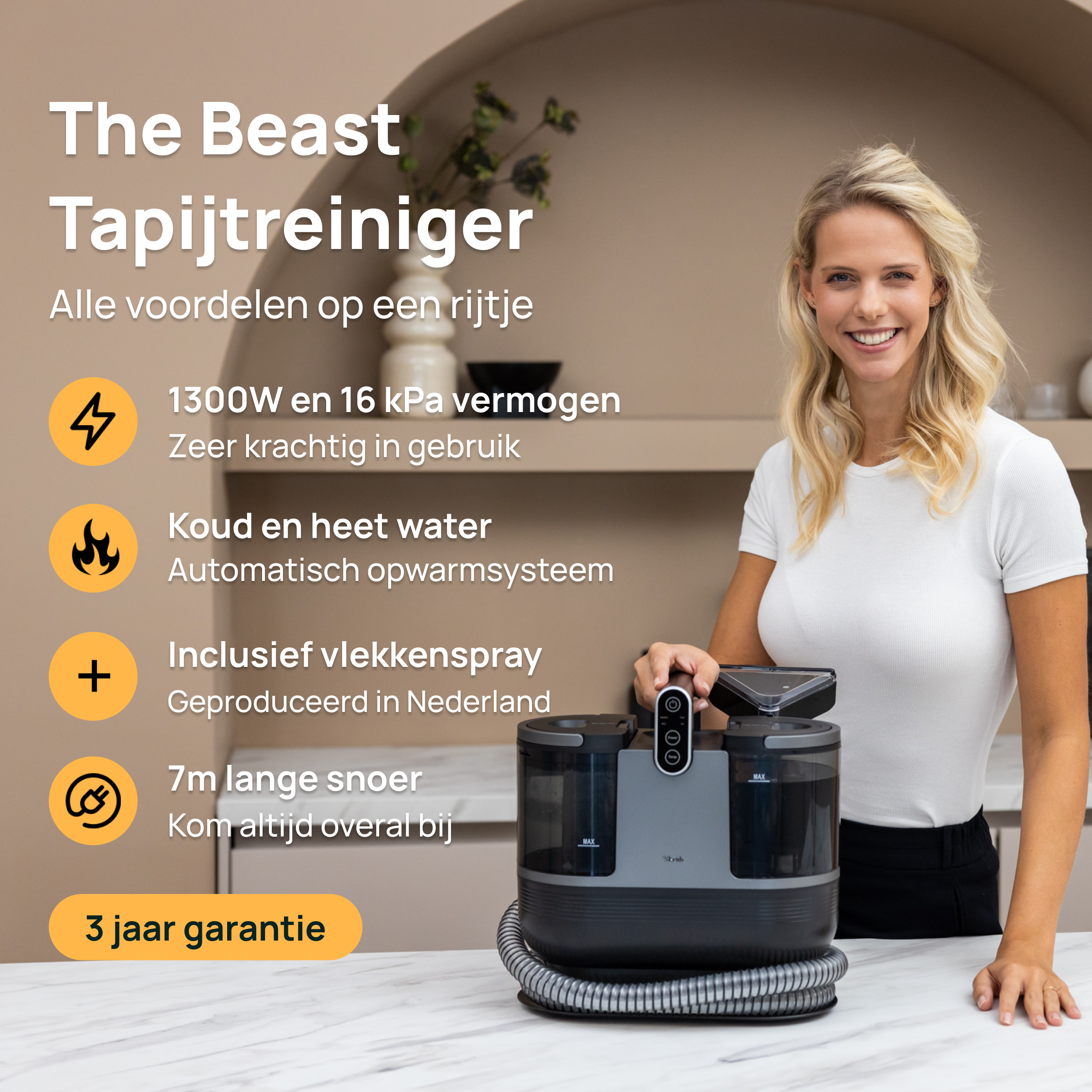 Tapijtreiniger 'The Beast'
